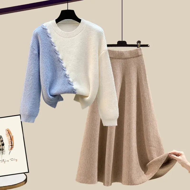 June - Knit Sweater & Skirt Set
