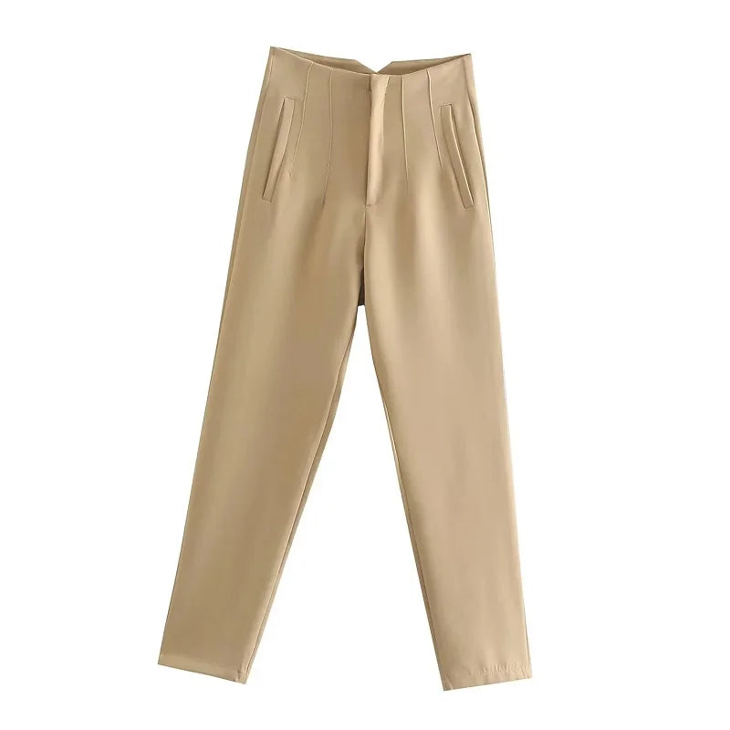Claude | Women's High Waisted Trousers