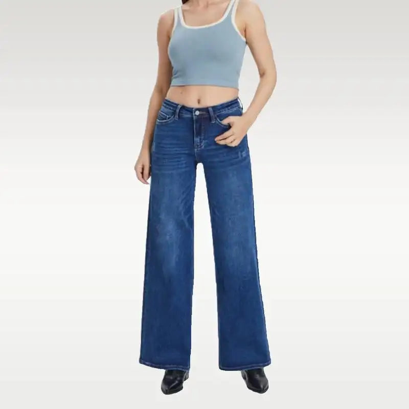 Sandra | High-Waisted Jeans With Vintage Wash