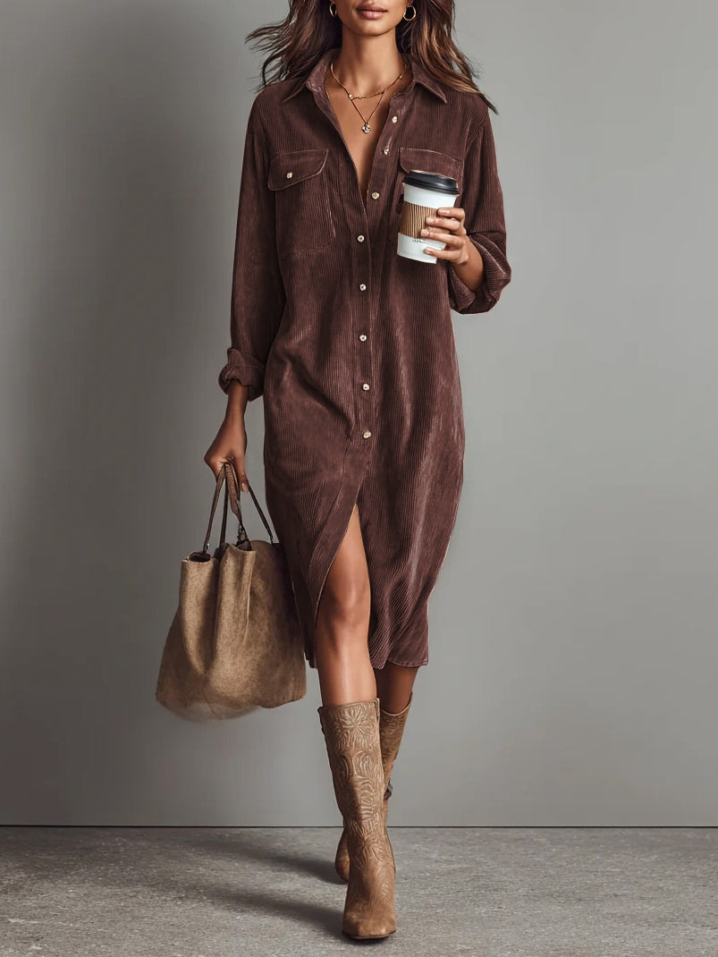 Maribel | Midi Shirt Dress For Women