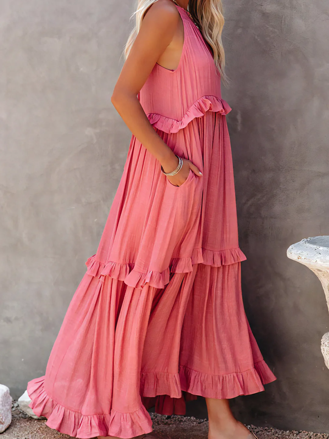 Helen | Ruffle Maxi Dress