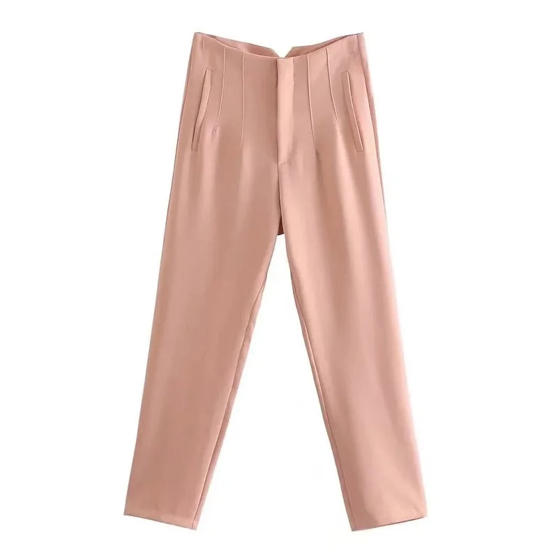 Claude | Women's High Waisted Trousers