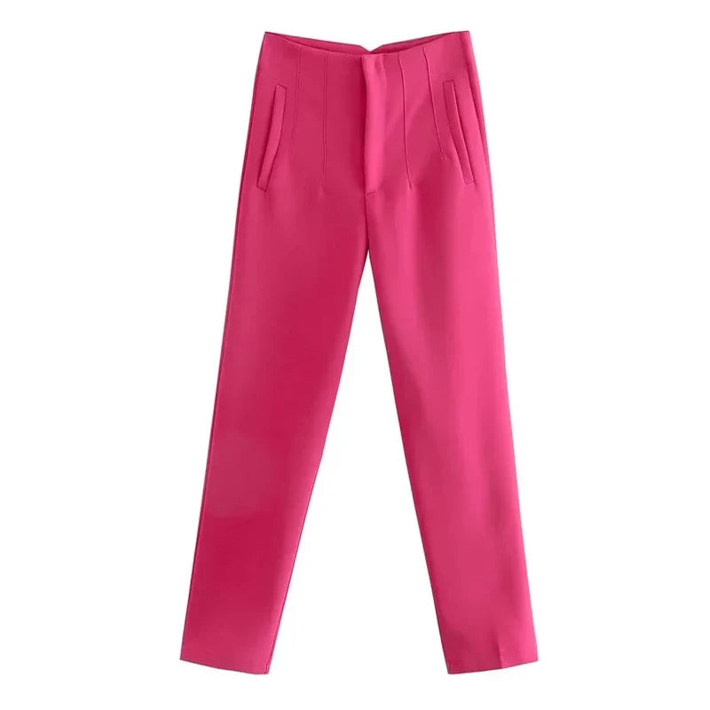 Claude | Women's High Waisted Trousers