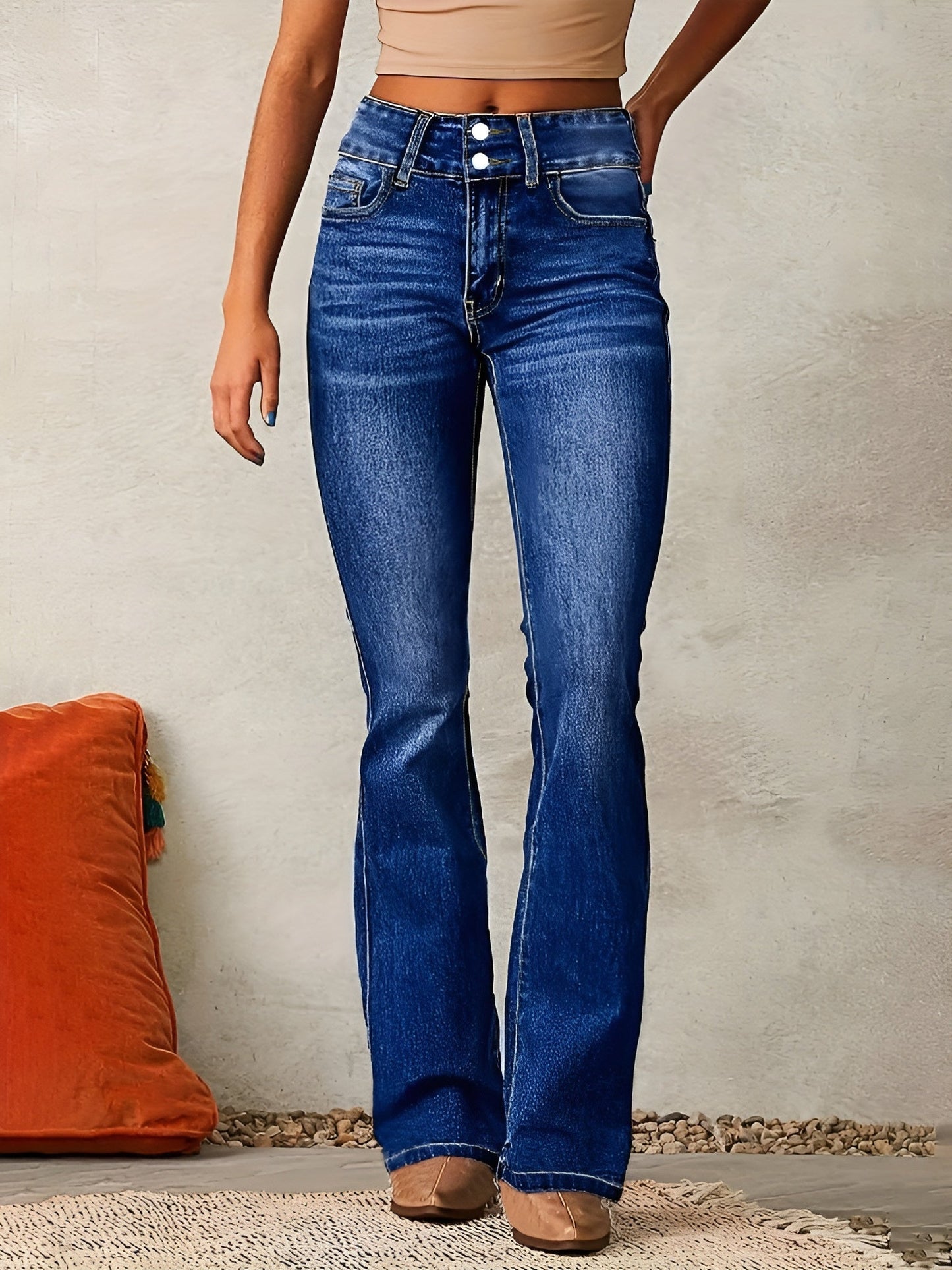 Terra High | Waisted Flared Jeans