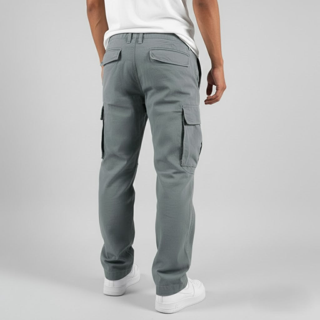 Benjamin | Men’s Relaxed Fit Cargo Pants With Side Pockets Streetwear
