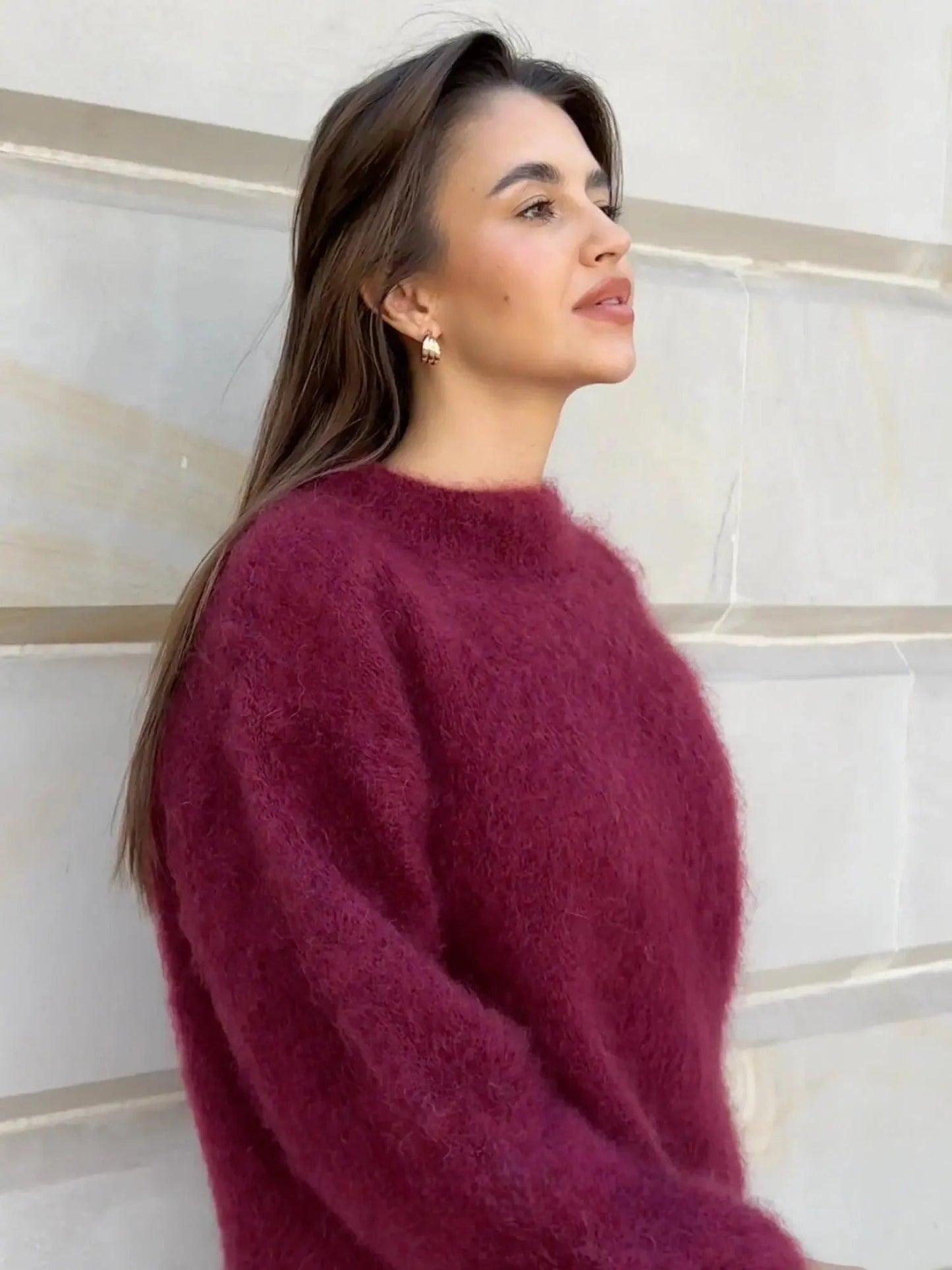 Liora | Relaxed Crew Neck Jumper For Women