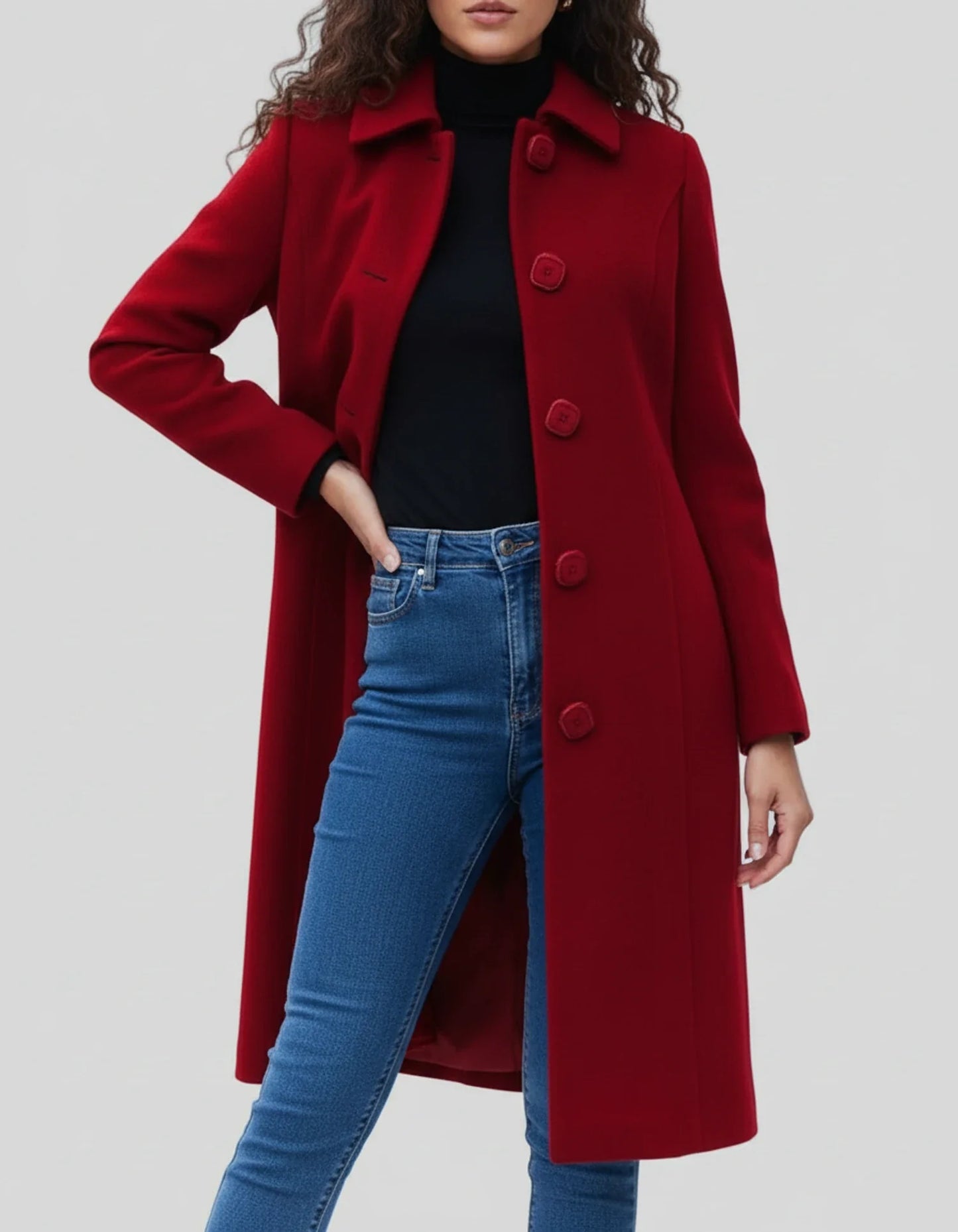 Isla | Women’s Fit Flare Button Jacket