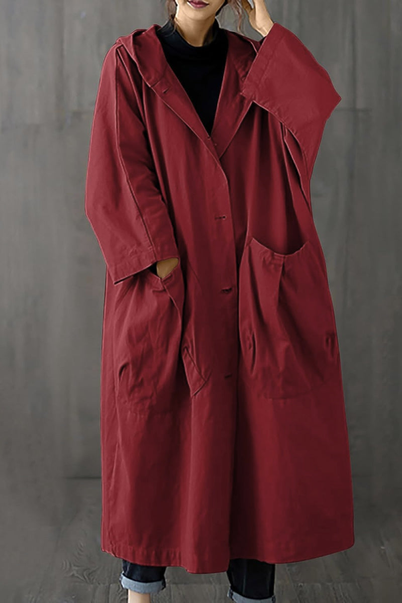 One Size Fits All Oversized Water Resistant Windbreaker Jacket