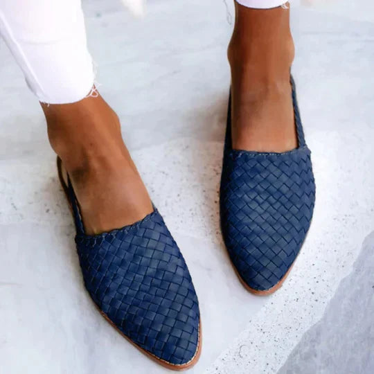 Leia - Woven Fabric Sandals