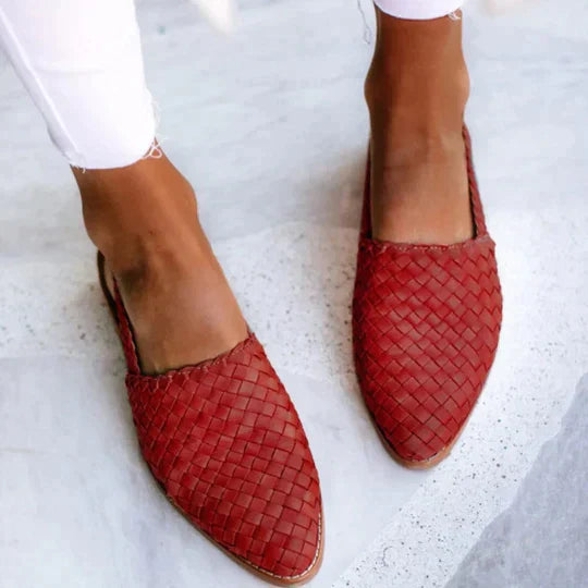 Leia - Woven Fabric Sandals