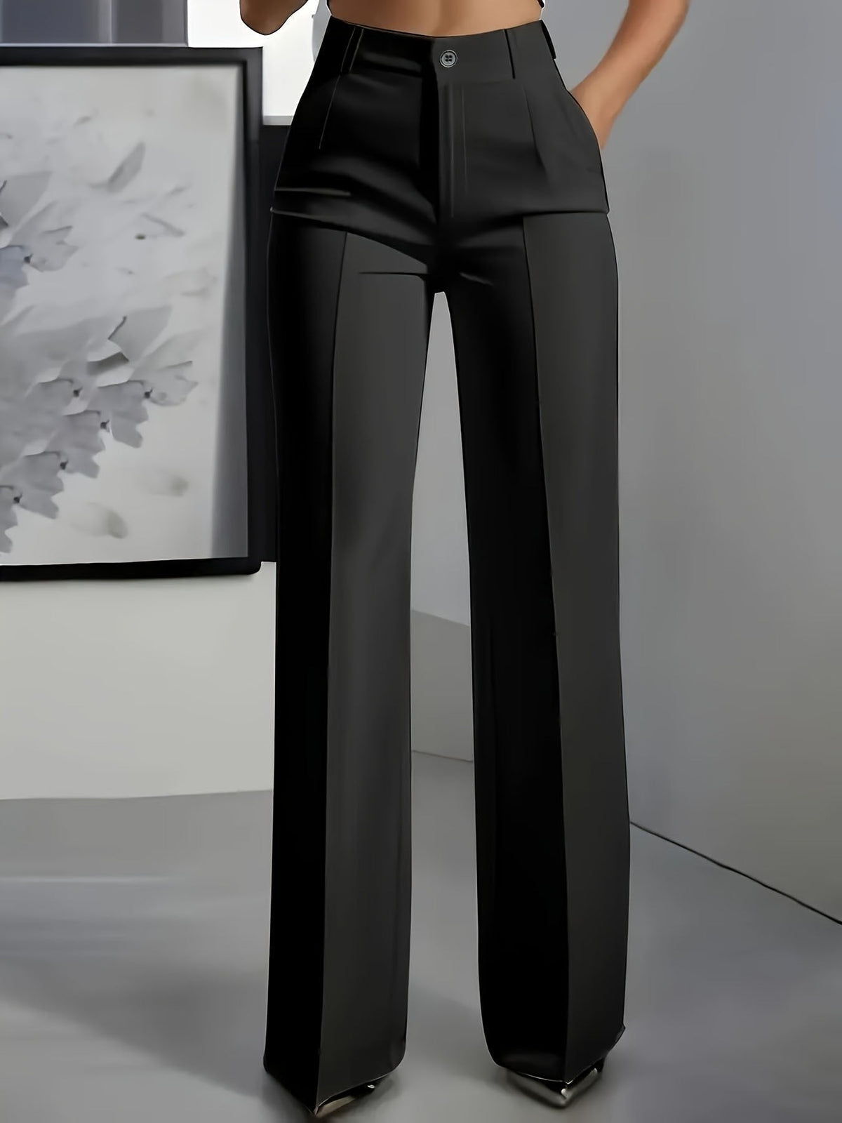Angie | Women's Wide-Leg Trousers - Effortless Elegance & Modern Sophistication
