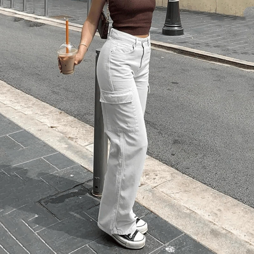 Melody Straight Fit Cargo Trousers