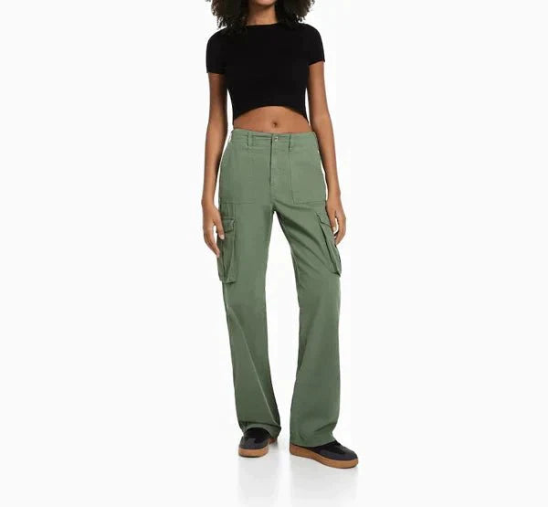 Melody Straight Fit Cargo Trousers