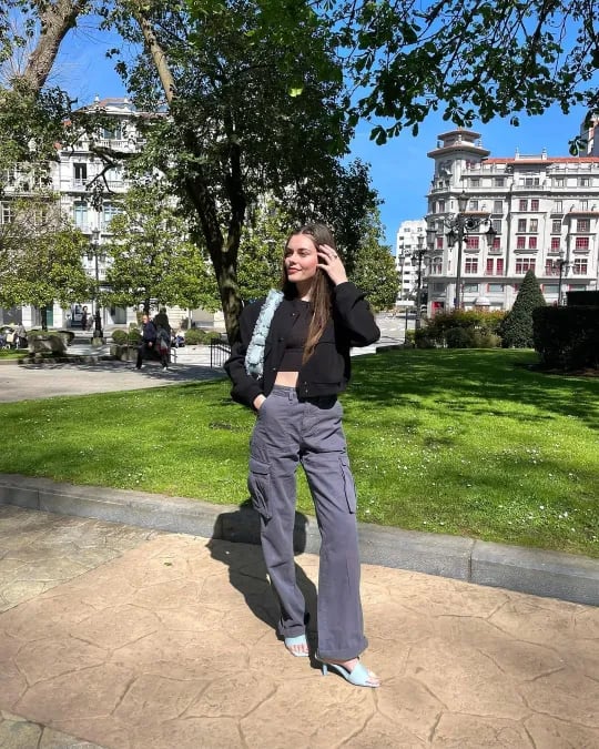 Melody Straight Fit Cargo Trousers