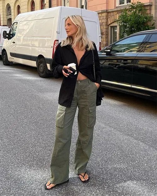 Melody Straight Fit Cargo Trousers