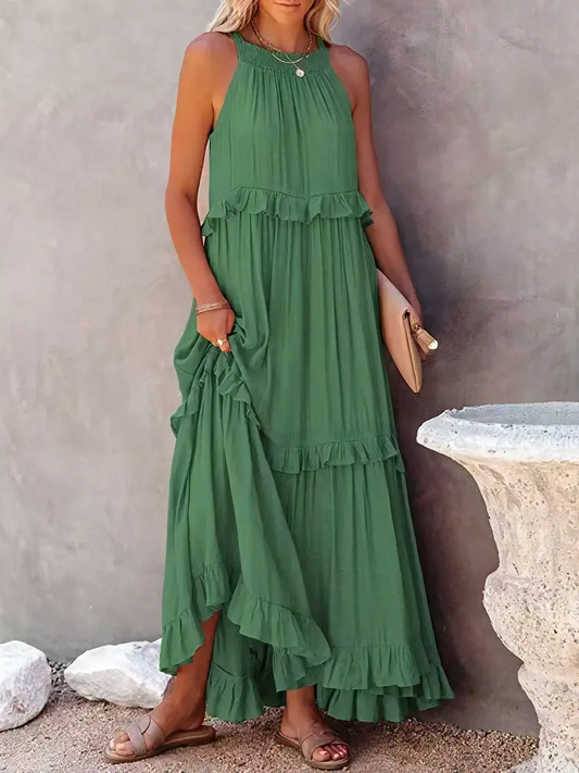Helen | Ruffle Maxi Dress