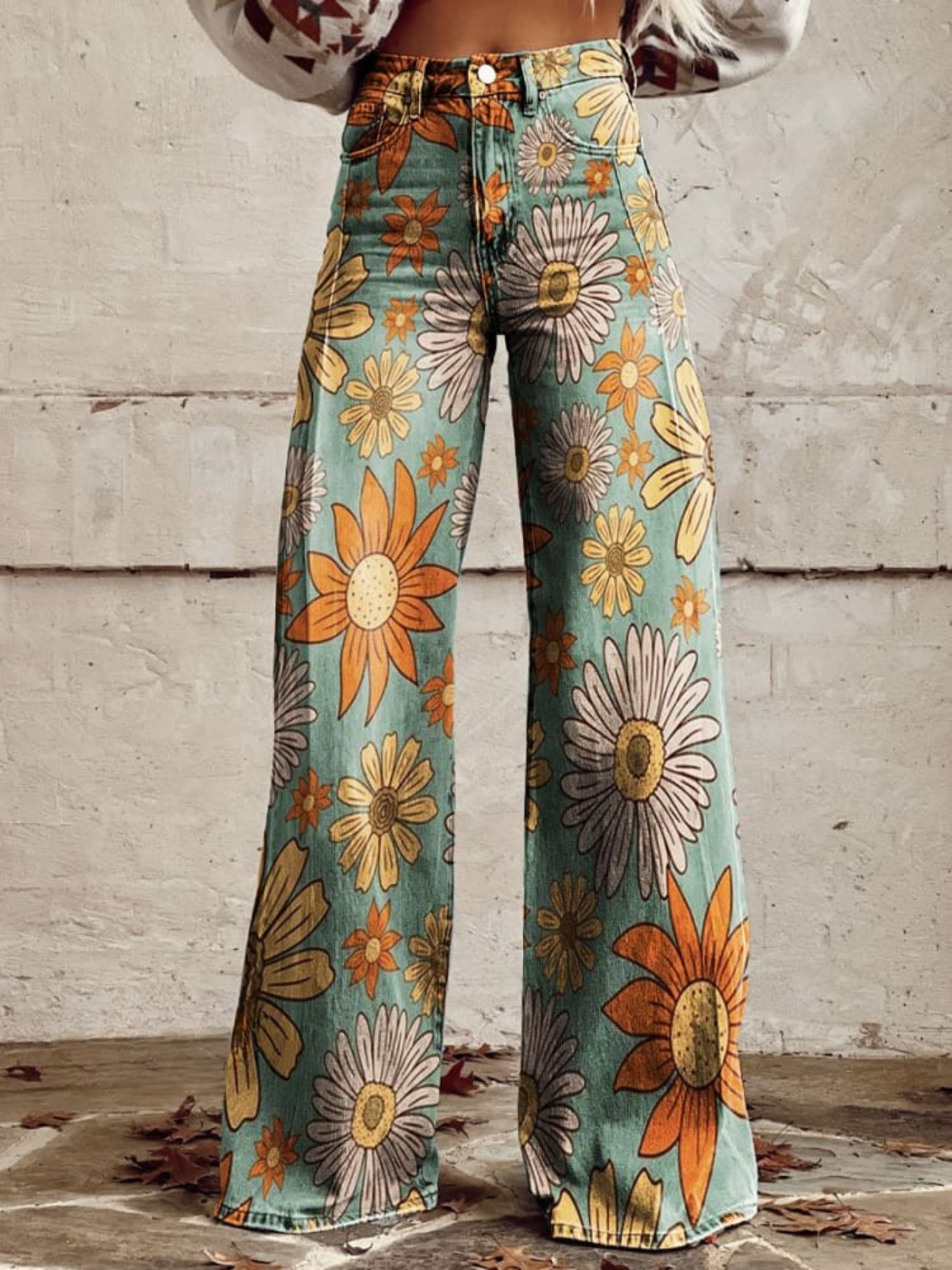 Floral | Vintage Flared Pants