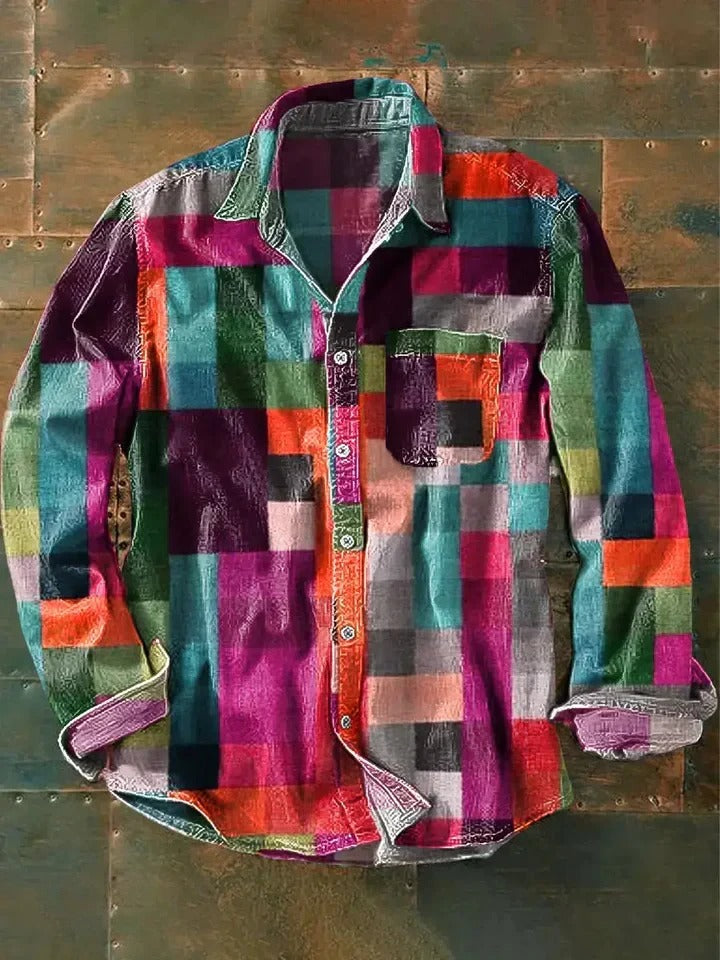 Spencer - Plaid Coloured Unisex Shirt