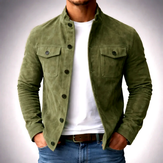 Cardigan | The Icon Suede Jacket