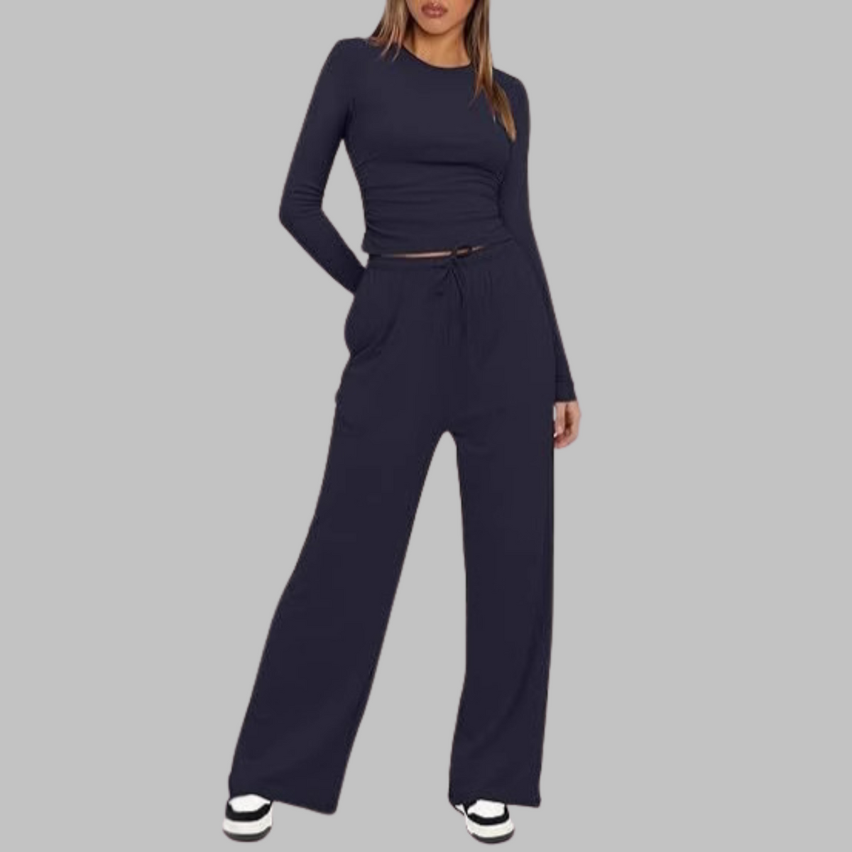 Alma | Women's Lounge Co Ord Set, Ruched Side Seams
