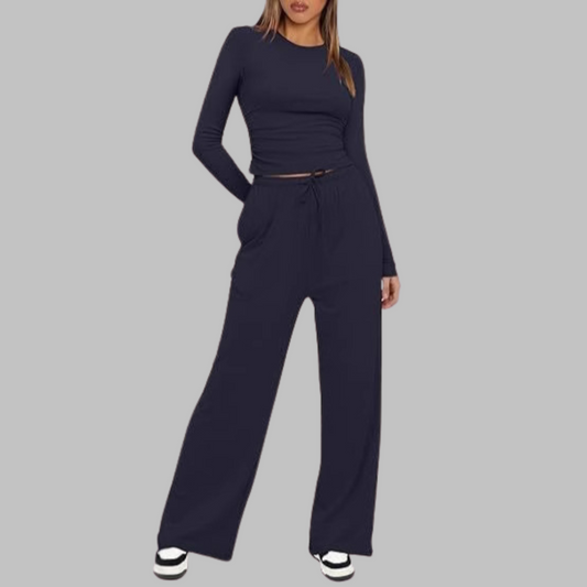 Alma | Women's Lounge Co Ord Set, Ruched Side Seams
