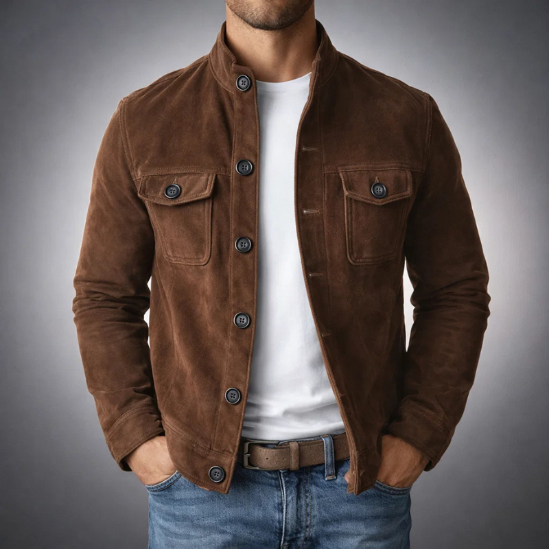 Cardigan | The Icon Suede Jacket