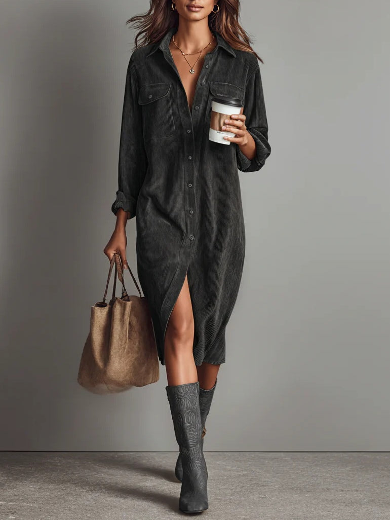 Maribel | Midi Shirt Dress For Women