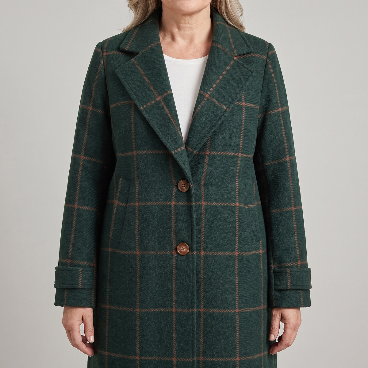 Coralie | Checkered Coat