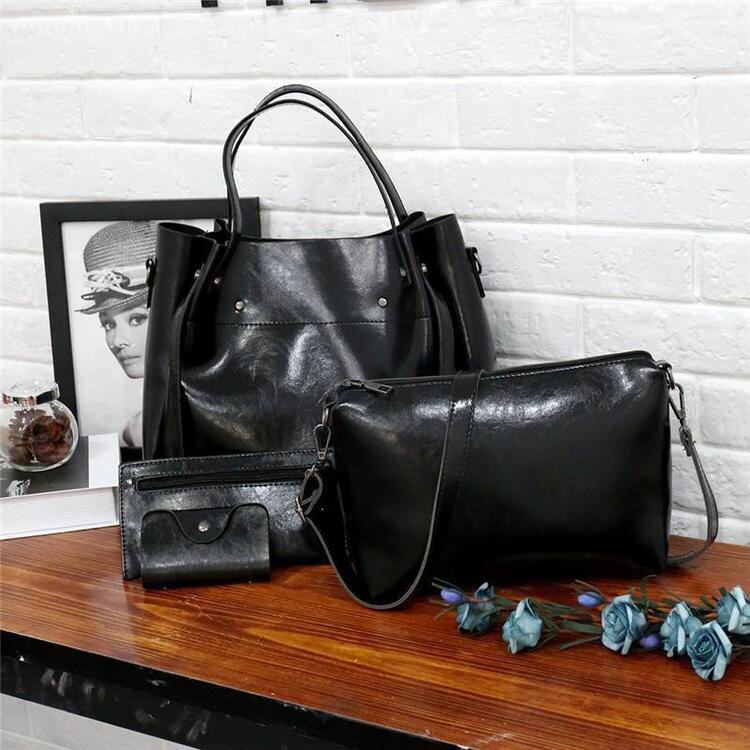 Luise | 4 Set of Vintage Bags Made From Eco-leather