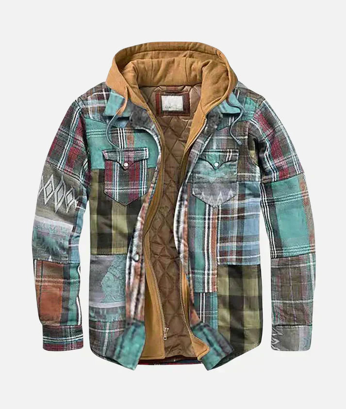 Lenoir | Patchwork Check Jacket For Men