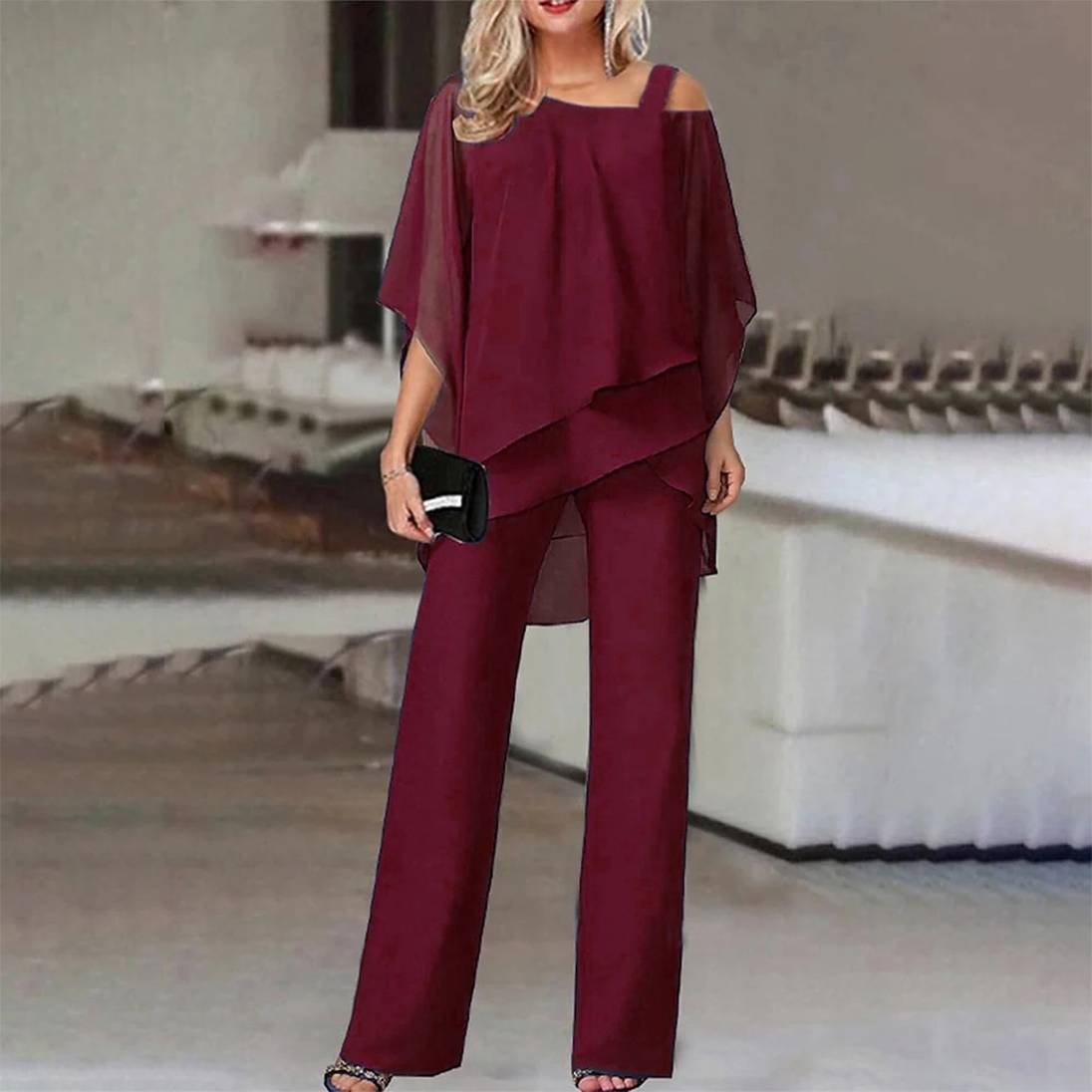 Eva | Elegant Two-Piece With Cold Shoulder