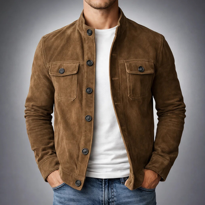 Cardigan | The Icon Suede Jacket