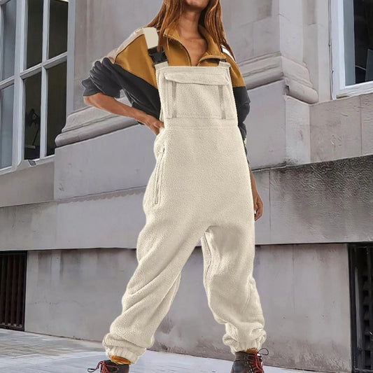 Marie - Adjustable Corduroy Fleece Jumpsuit