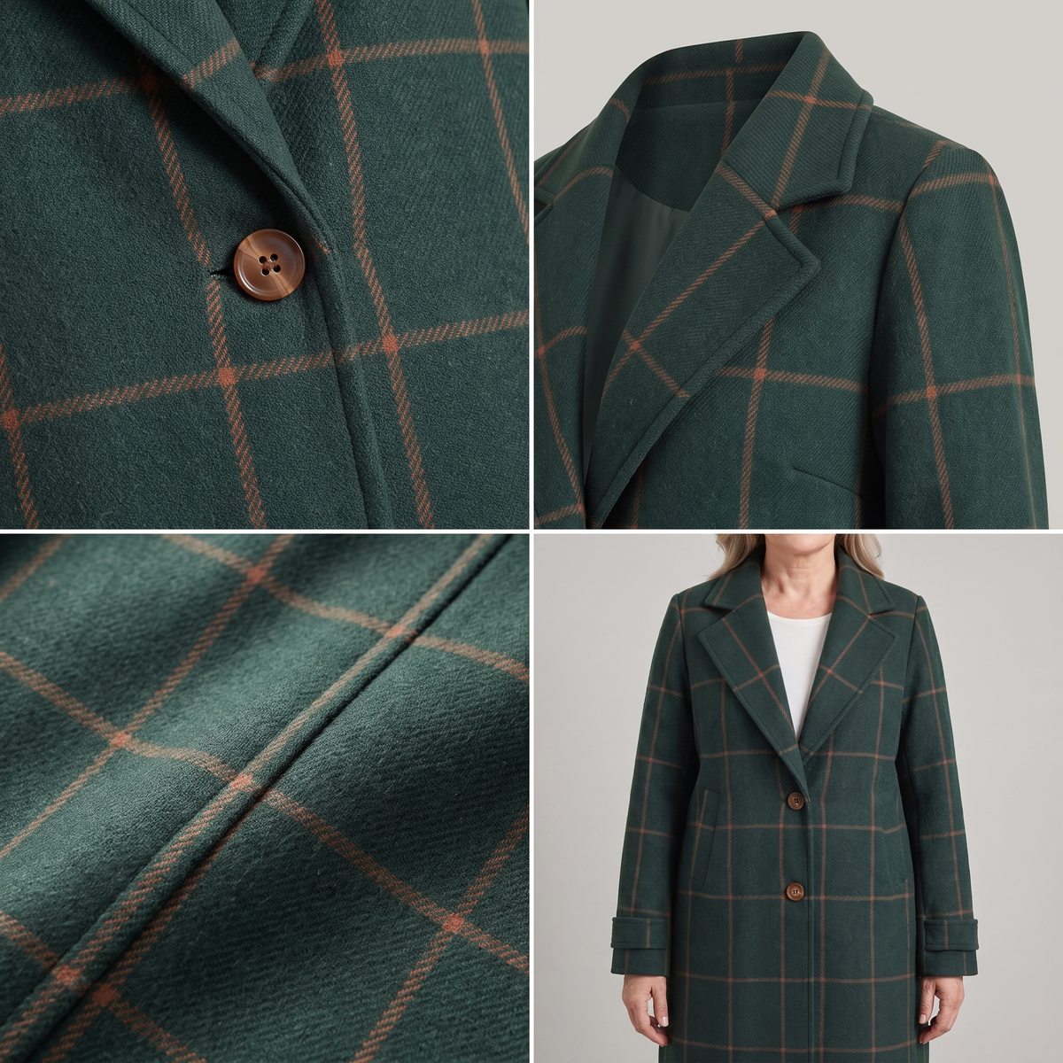 Coralie | Checkered Coat
