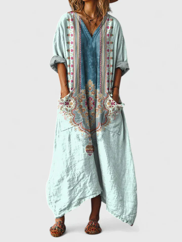 Thalysna | Embroidered Boho Dress