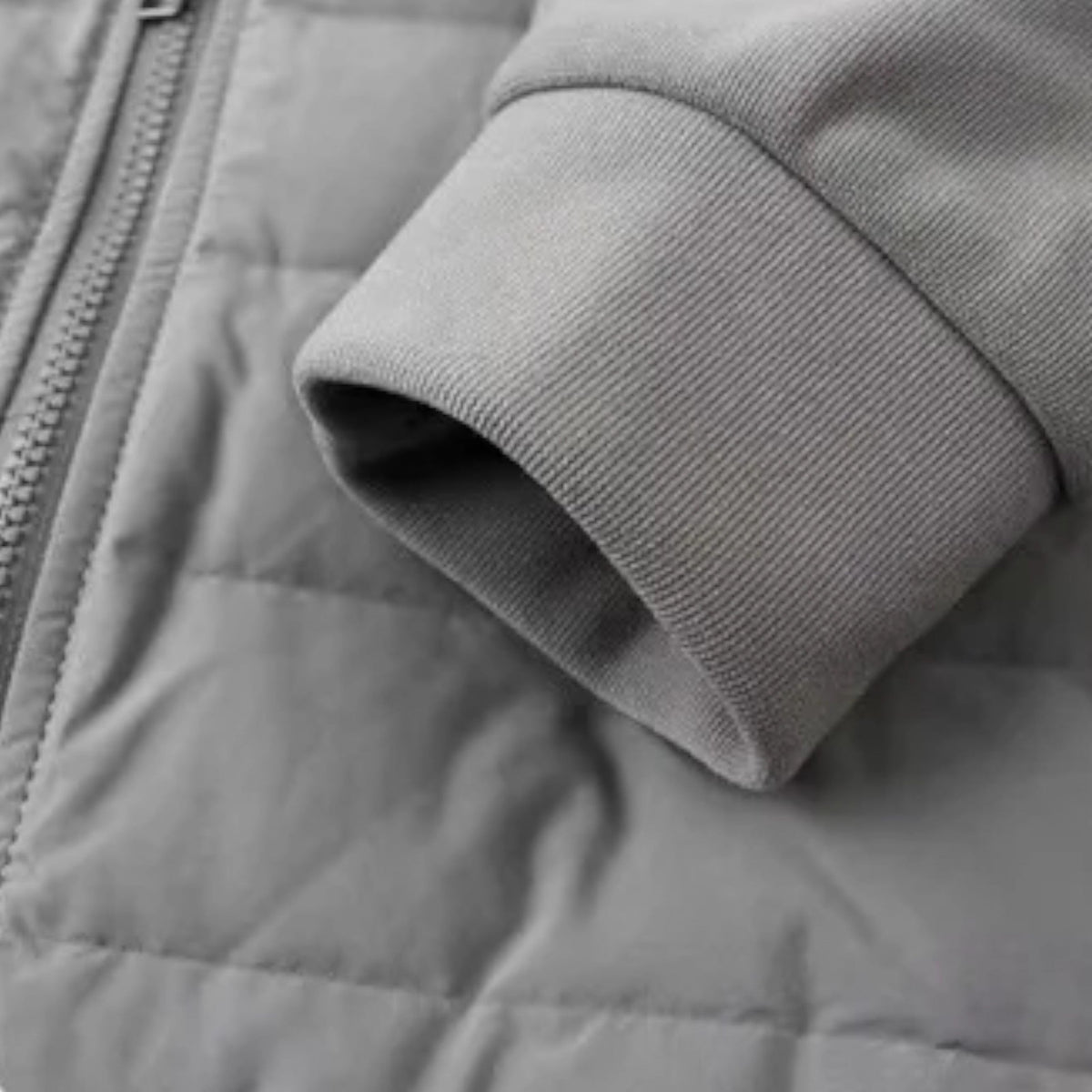 Montarello | Men's Hooded Down Jacket With Quilted Panels
