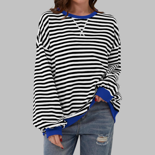 Luka | Casual Long Sleeve Striped Sweatshirt