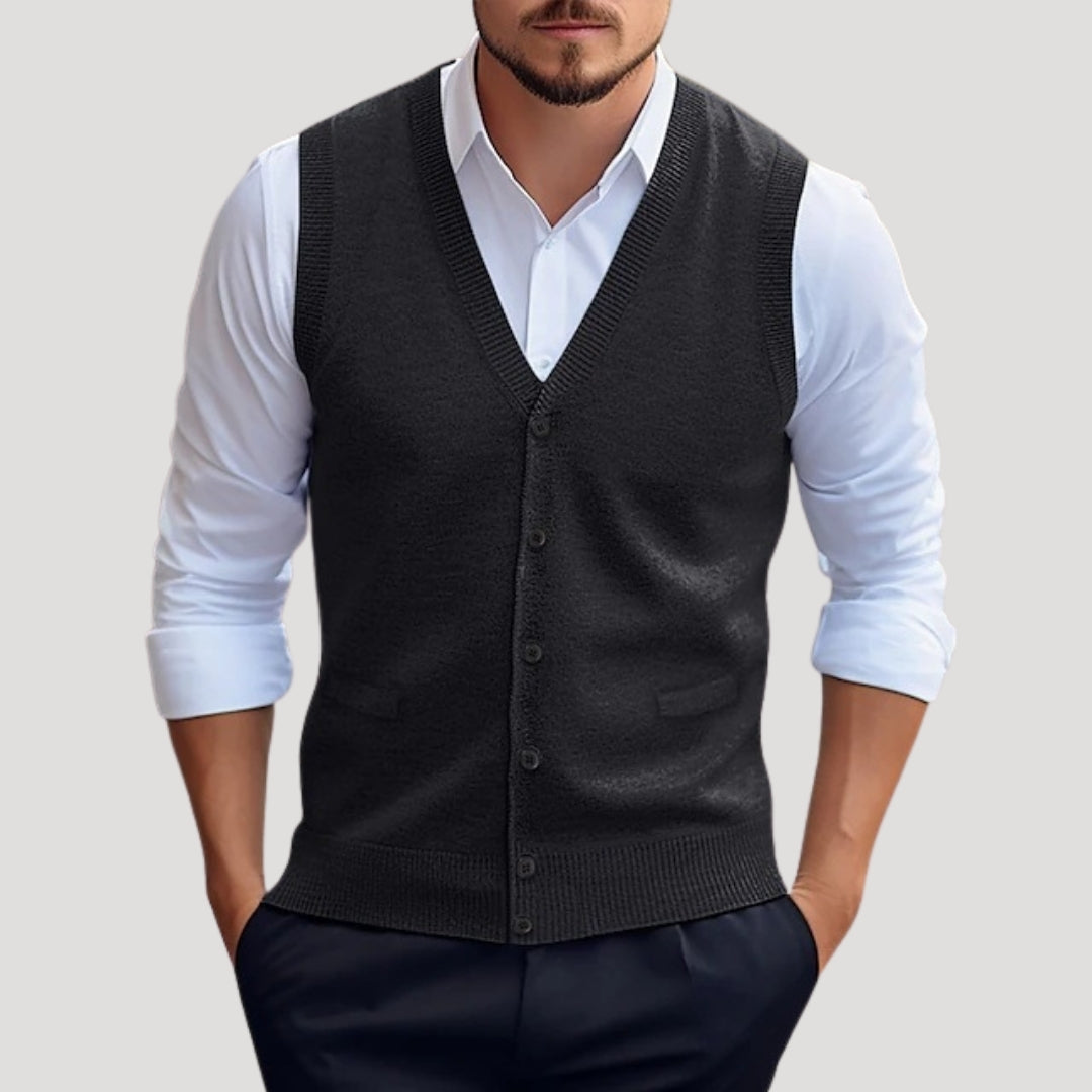 Edwin | Men’s Knitted Waistcoat