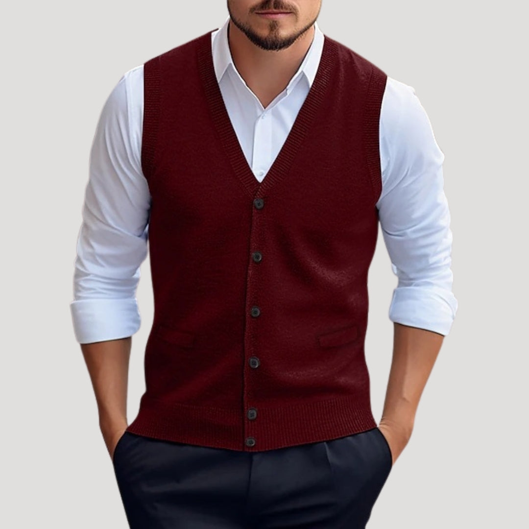 Edwin | Men’s Knitted Waistcoat