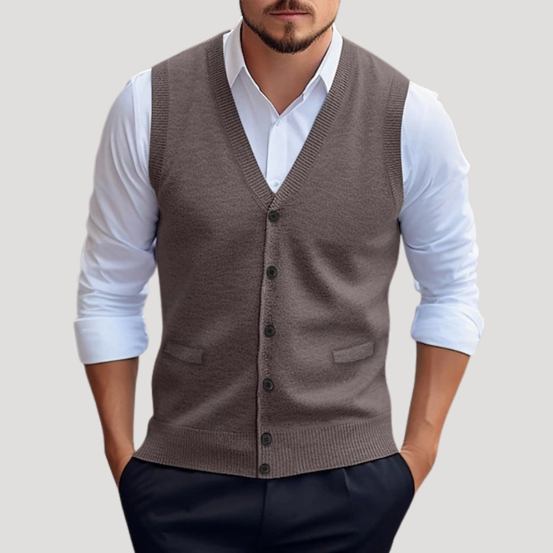 Edwin | Men’s Knitted Waistcoat