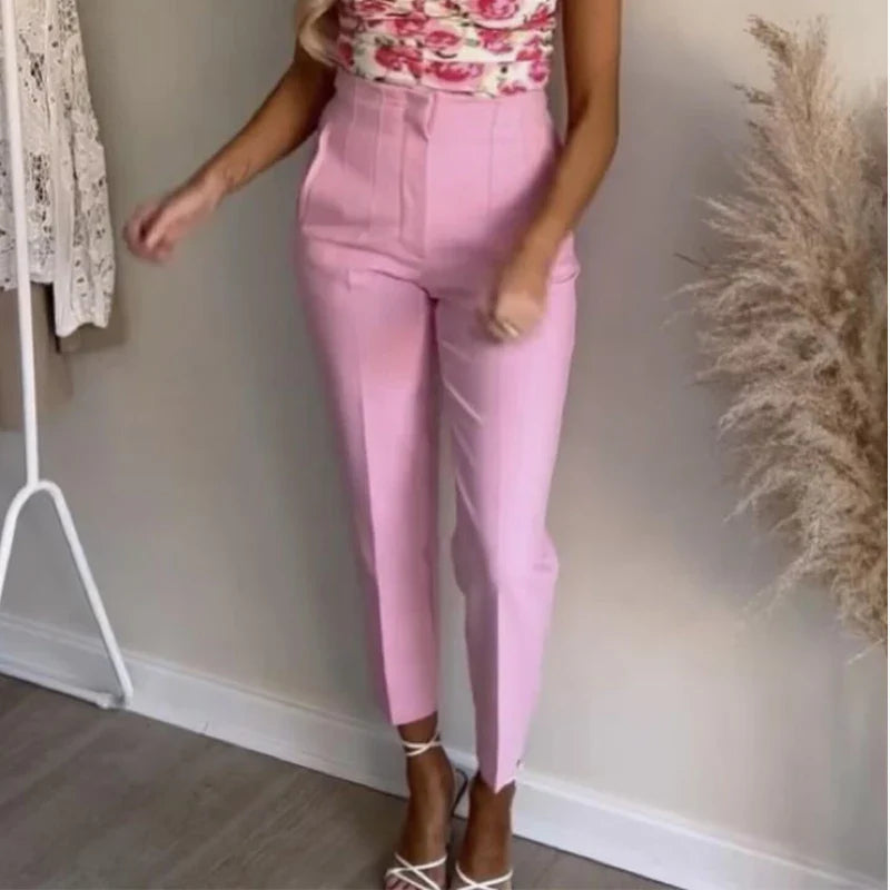Claude | Women's High Waisted Trousers