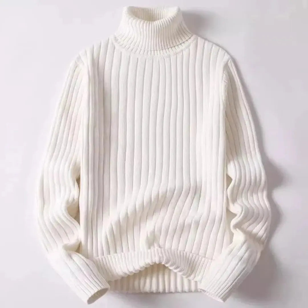 Apollo Ribbed Knit Turtleneck Sweater Artisio