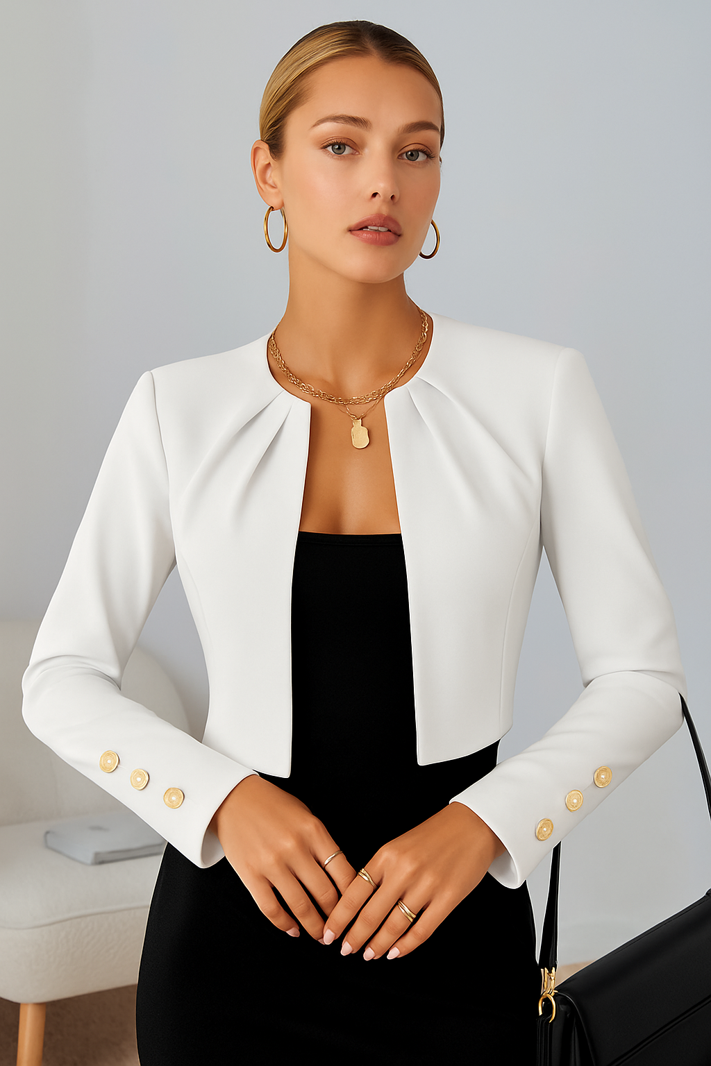 Vivienne | Cropped Blazer Jacket For Women