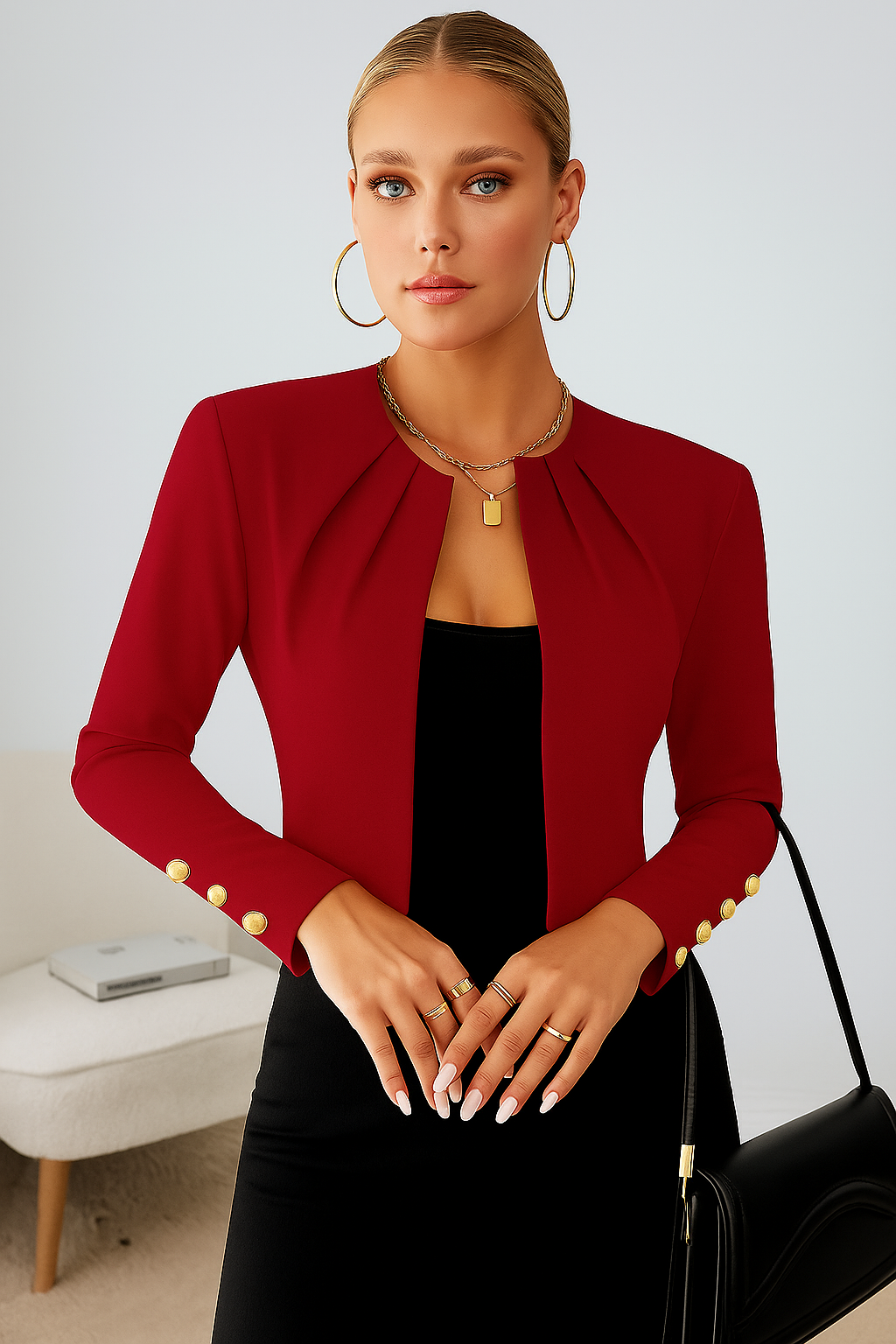 Vivienne | Cropped Blazer Jacket For Women