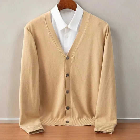 Classic Cashmere Cardigan for Timeless Style-MODAUTLET