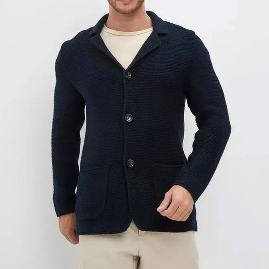 Harry - Cozy Button-Front Knitted Men's Cardigan
