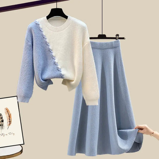 June - Knit Sweater & Skirt Set