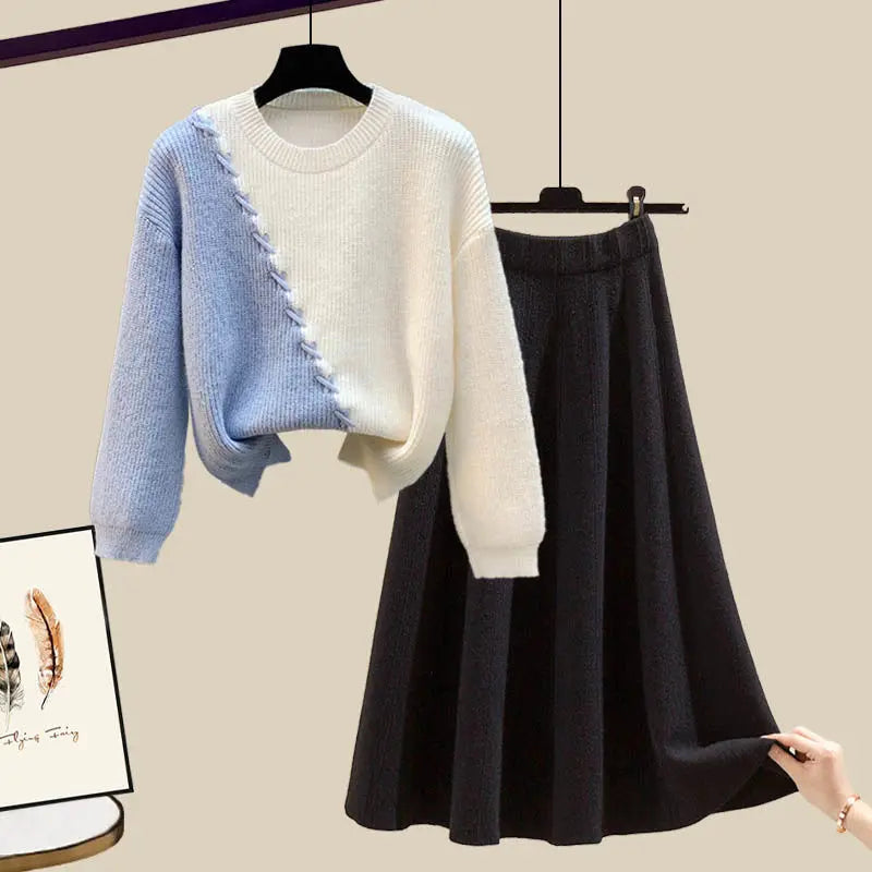 June - Knit Sweater & Skirt Set
