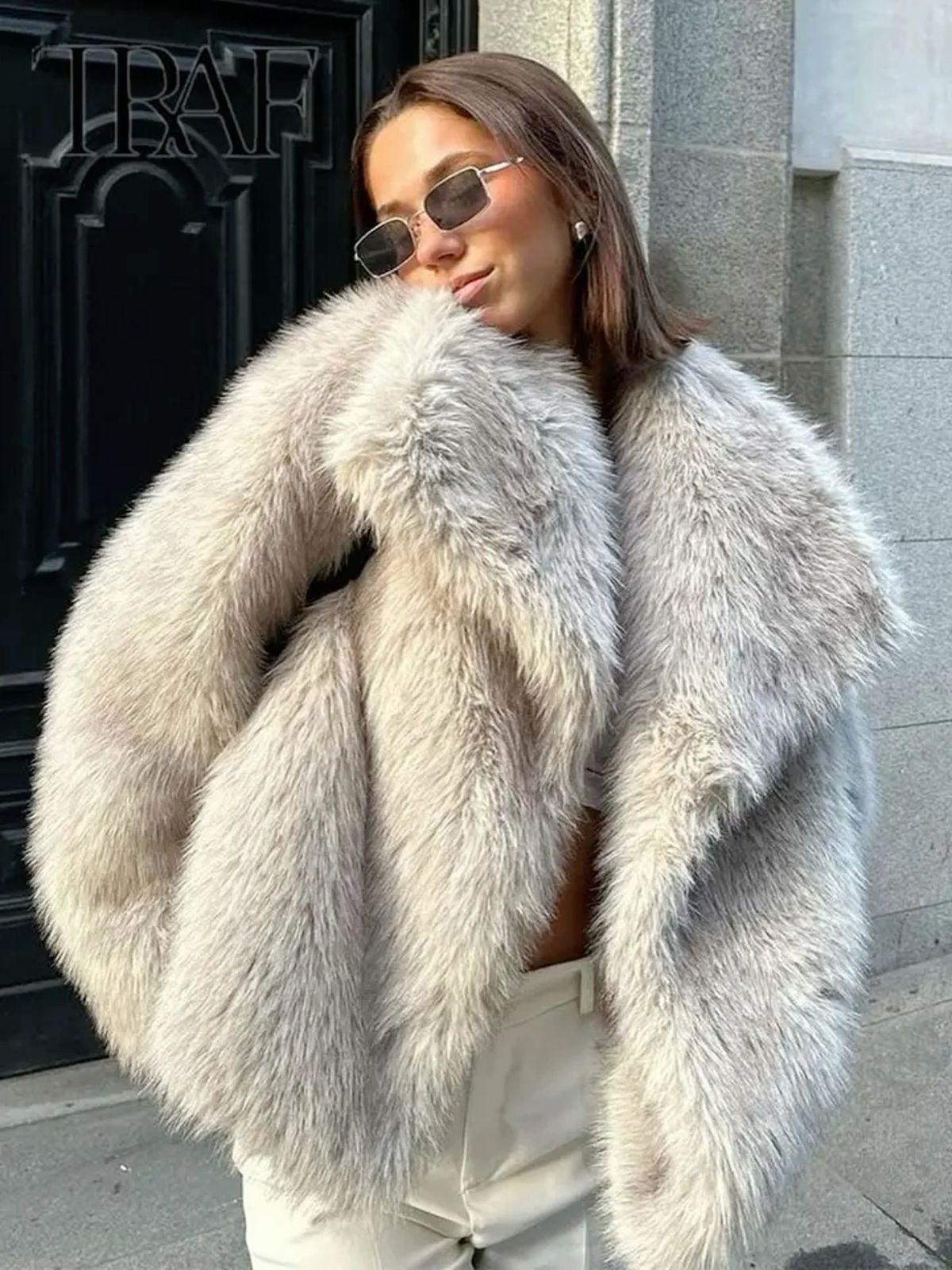 Macy - Synthetic Fur Coat