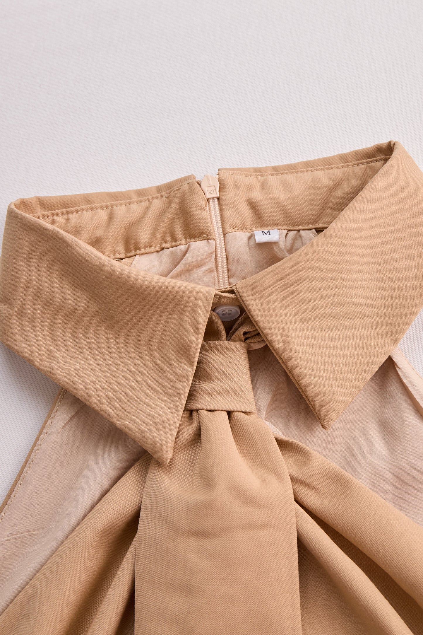 Oksana | Stylish Sleeveless Halter Blouse With Neck Tie Detail
